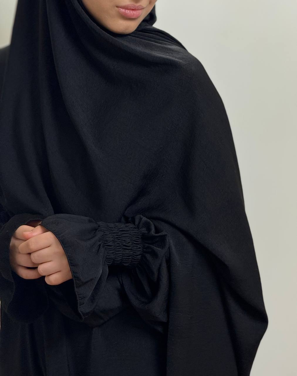 prachtige zijde abaya en gebedjurk