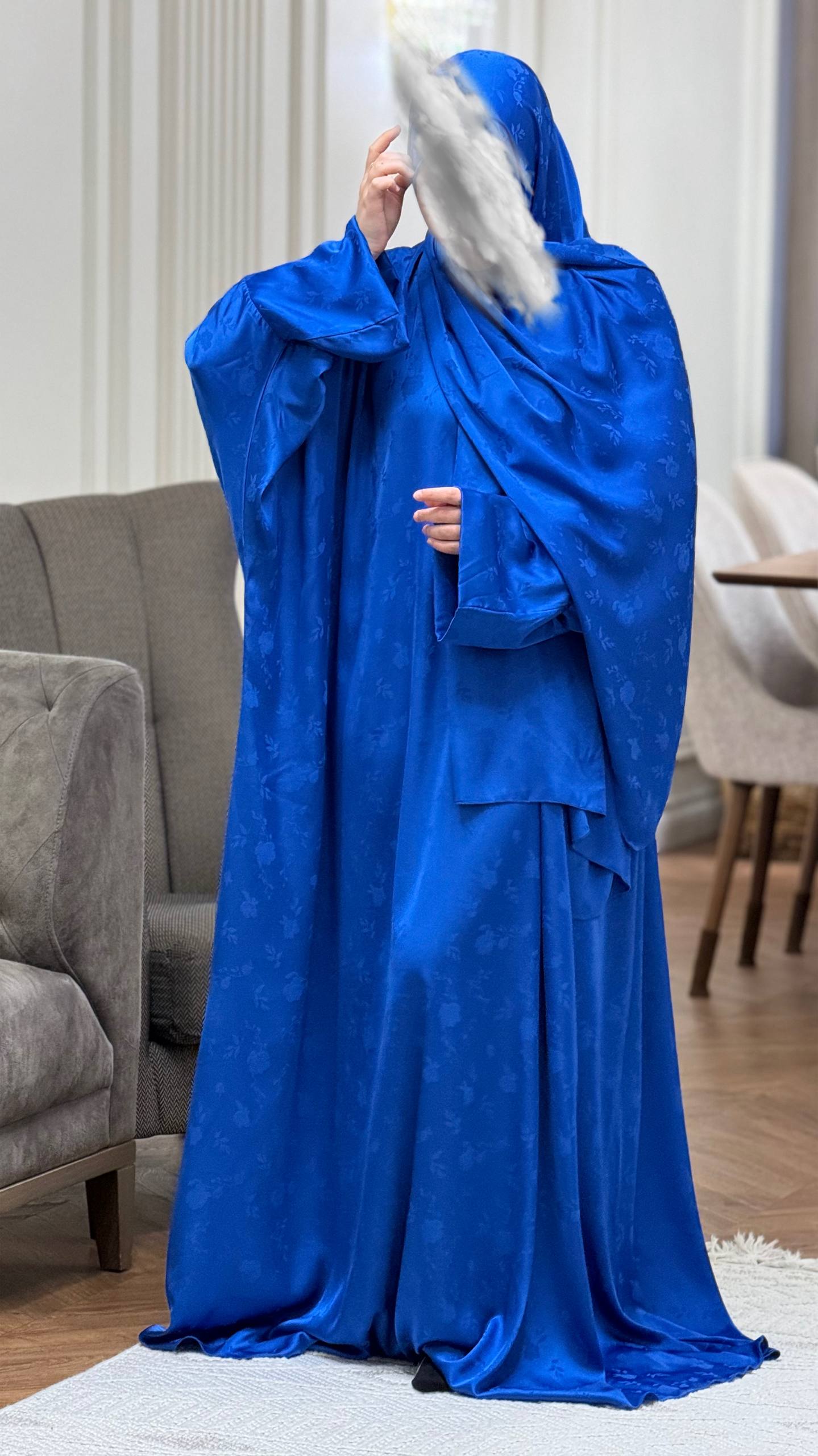 Zwevende Zijdejurk met Verborgen Rits💙