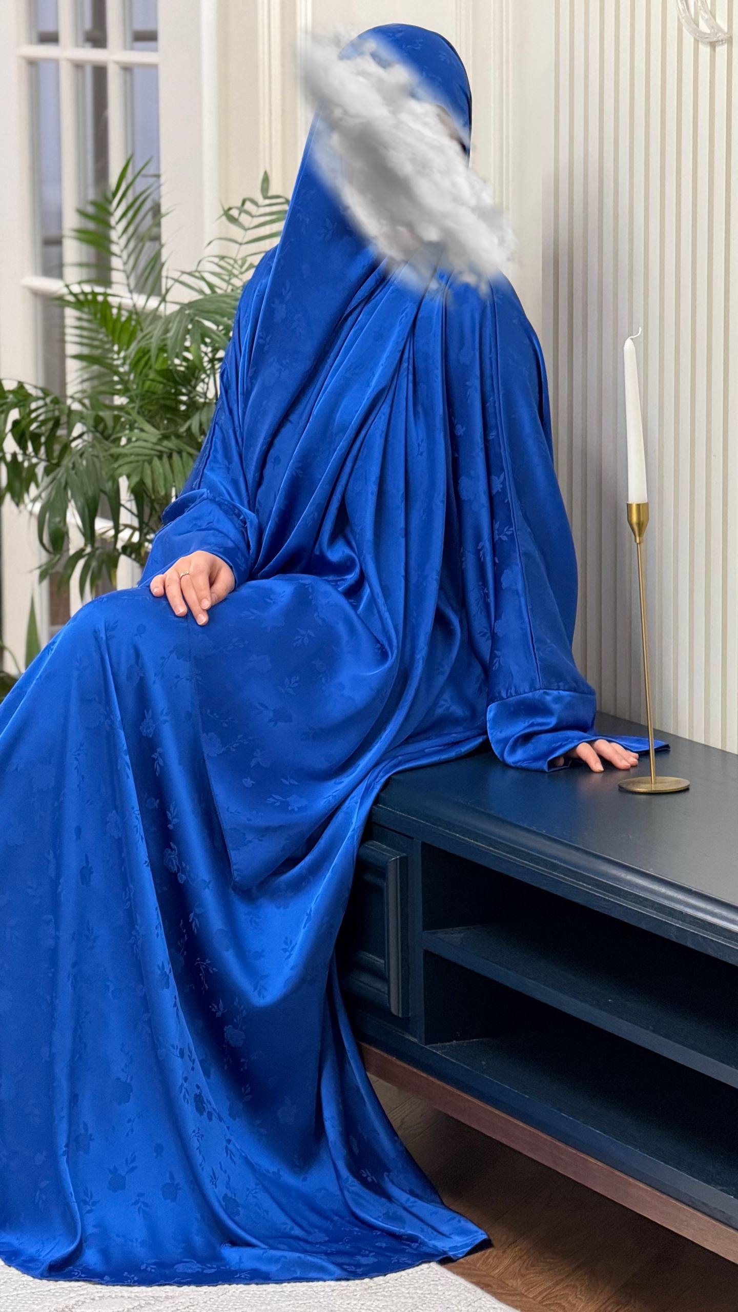 Zwevende Zijdejurk met Verborgen Rits💙